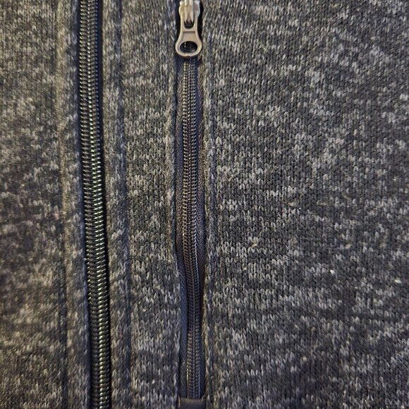 Men's Beverly Hills Polo Club Fleece Vest Size L Black Zip Pockets Sleeveless - Picture 3 of 7